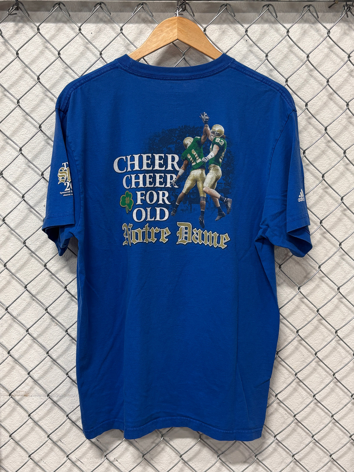 Adidas Notre Dame Football Graphic Tee Size XL
