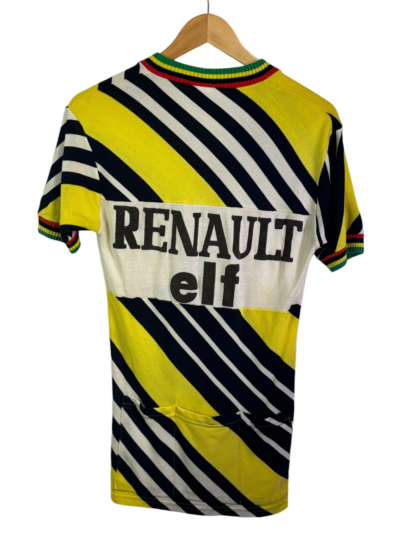 Vintage 80's Renault Elf Made in Spain Cycling Graphic Shirt Size Medium