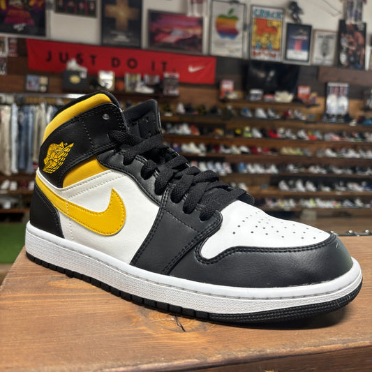 Jordan 1 Mid 'White Pollen Black' Size 10