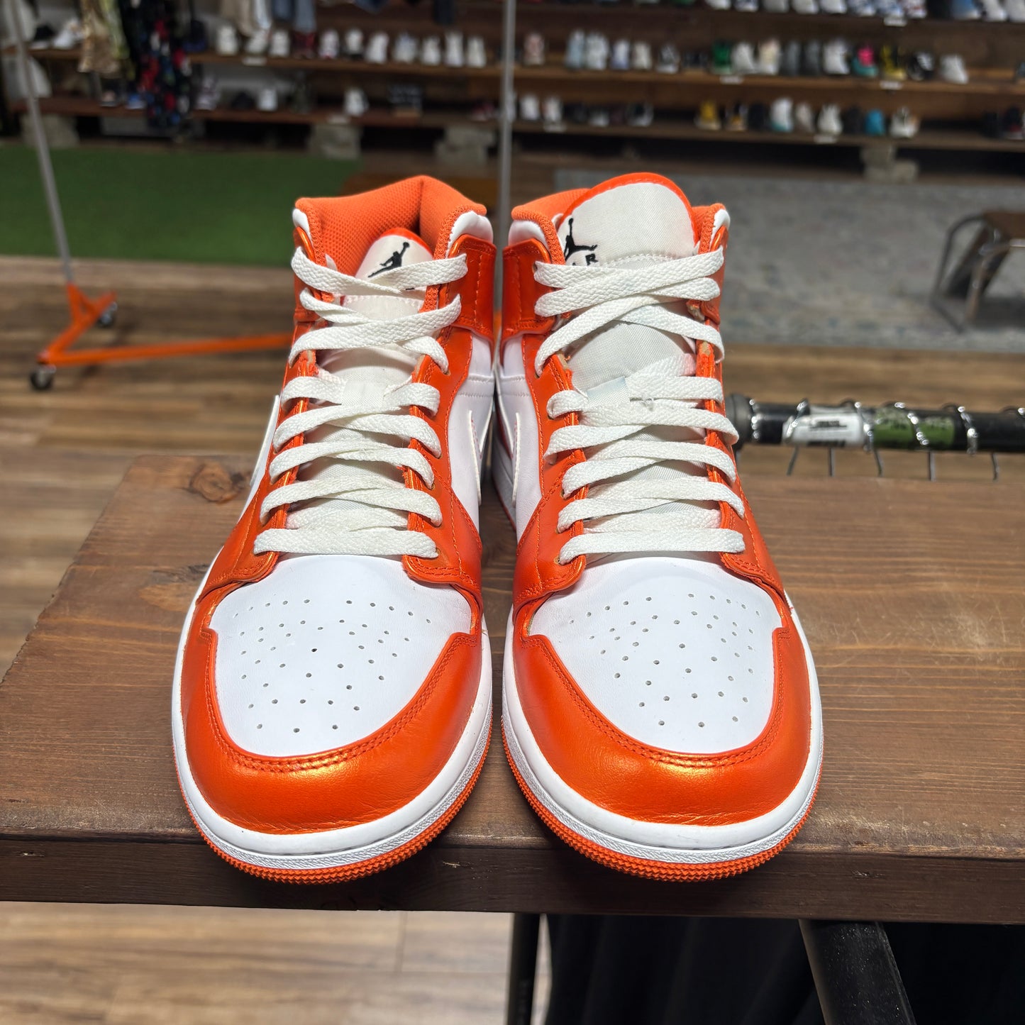 Jordan 1 Mid 'Metallic Orange' Size 10