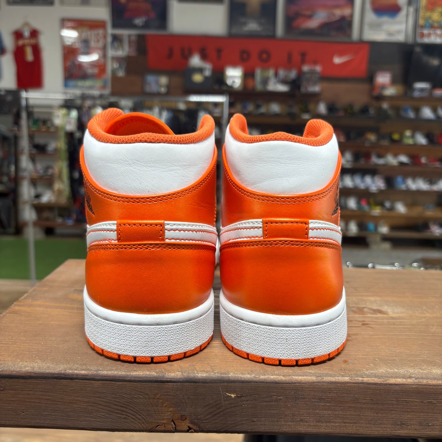 Jordan 1 Mid 'Metallic Orange' Size 10