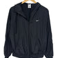 Nike Small Swoosh Black Zip Up Windbreaker Jacket Size Small
