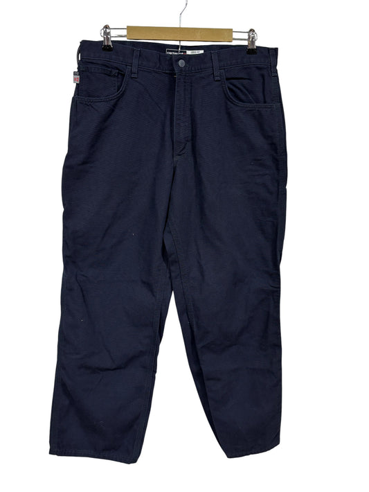 Carhartt Navy Blue FR Carpenter Pants Size 34x30