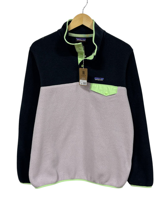 Patagonia Synchilla Snap T Pink Navy Blue NWT Size Large
