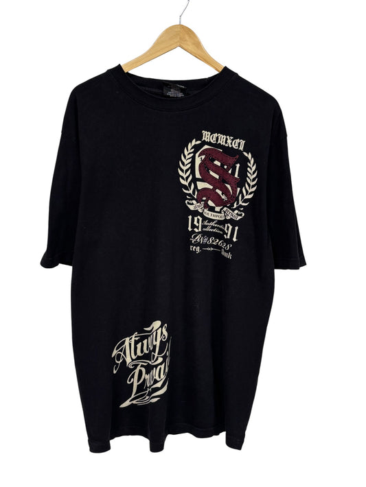 Vintage Y2K South Pole Crest Logo Big Print Graphic Tee Size XXL