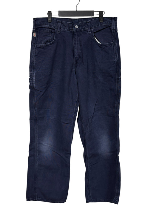 Carhartt Navy Blue FR Carpenter Pants Size 34x30