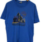Vintage 90's Montana Shepard Mountain Fire Graphic Tee Size Large