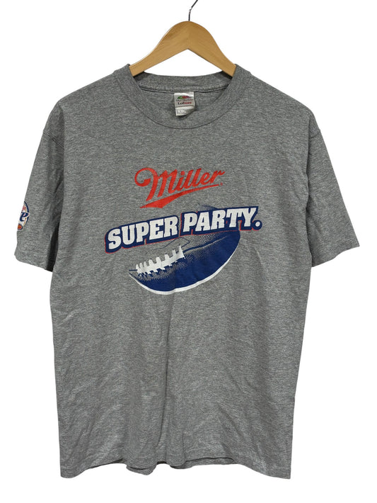 Vintage Y2K Miller Lite Beer Promo Graphic Tee Size Large