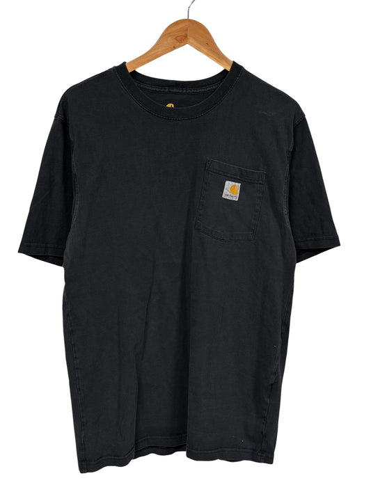 Carhartt Black Classic Logo Pocket Tee Size Medium