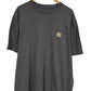 Carhartt Grey Classic Logo Pocket Tee Size XL