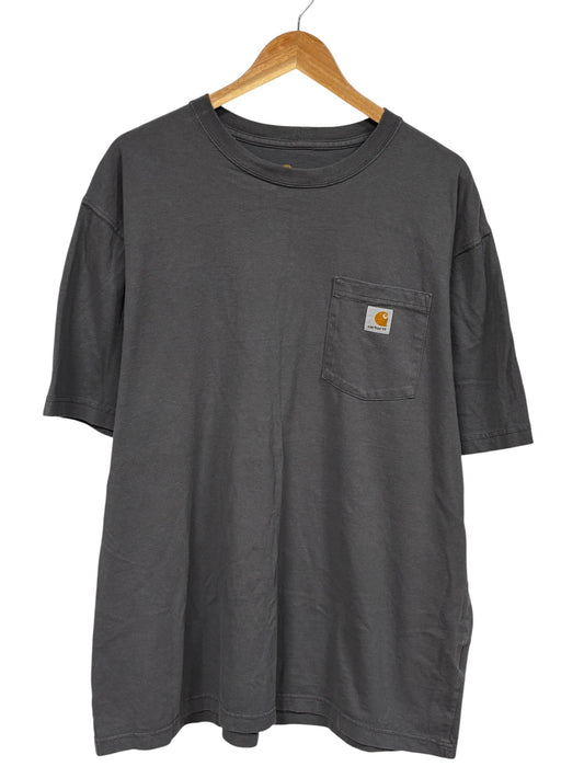 Carhartt Grey Classic Logo Pocket Tee Size XL