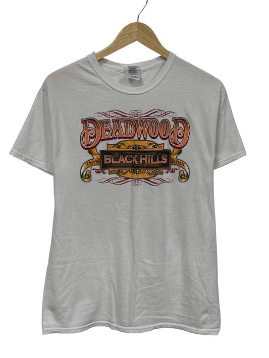 Harley Davidson Sturgis Black Hills Deadwood Biker Babe Tee Size Medium