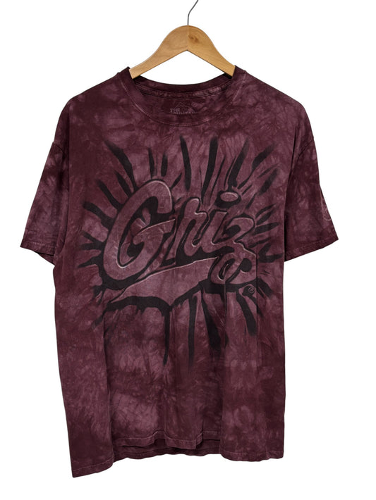 University of Montana Griz Tie Dye Maroon Graphic Tee Size Large