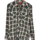 Vintage Ely Plains Flannel Pearl Snap Western Button Up Shirt Size XL