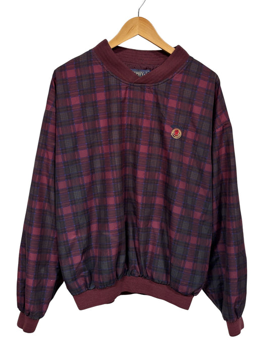 Vintage Wrangler Twenty X Plaid Windbreaker Pullover Jacket Size Large
