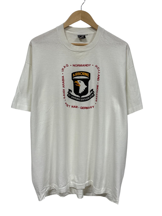 Vintage 90's Army Military 101st Airborne Graphic Tee Size XXL