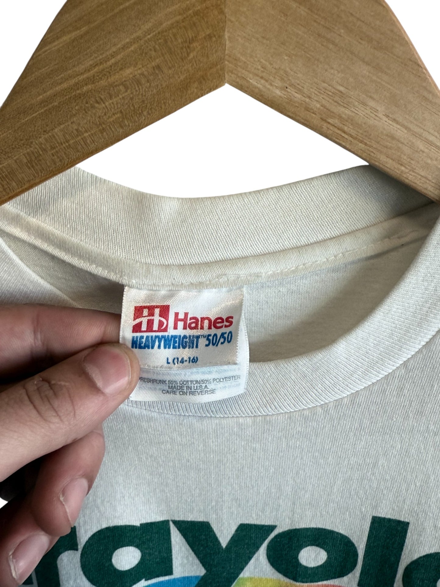 Vintage 90's Crayola Crayons Logo Graphic Tee Size Small (Youth Large)