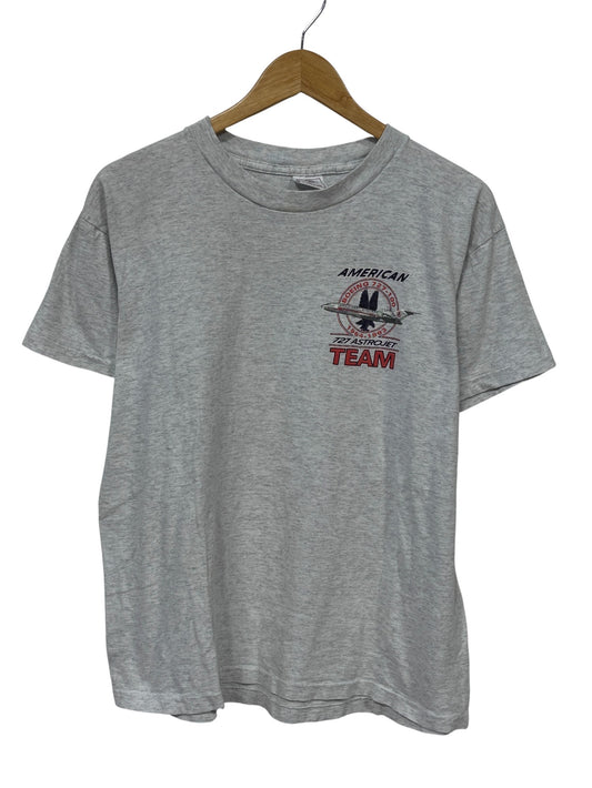 Vintage 90's Boeing 727 Astrojet Airplane Graphic Tee Size Large