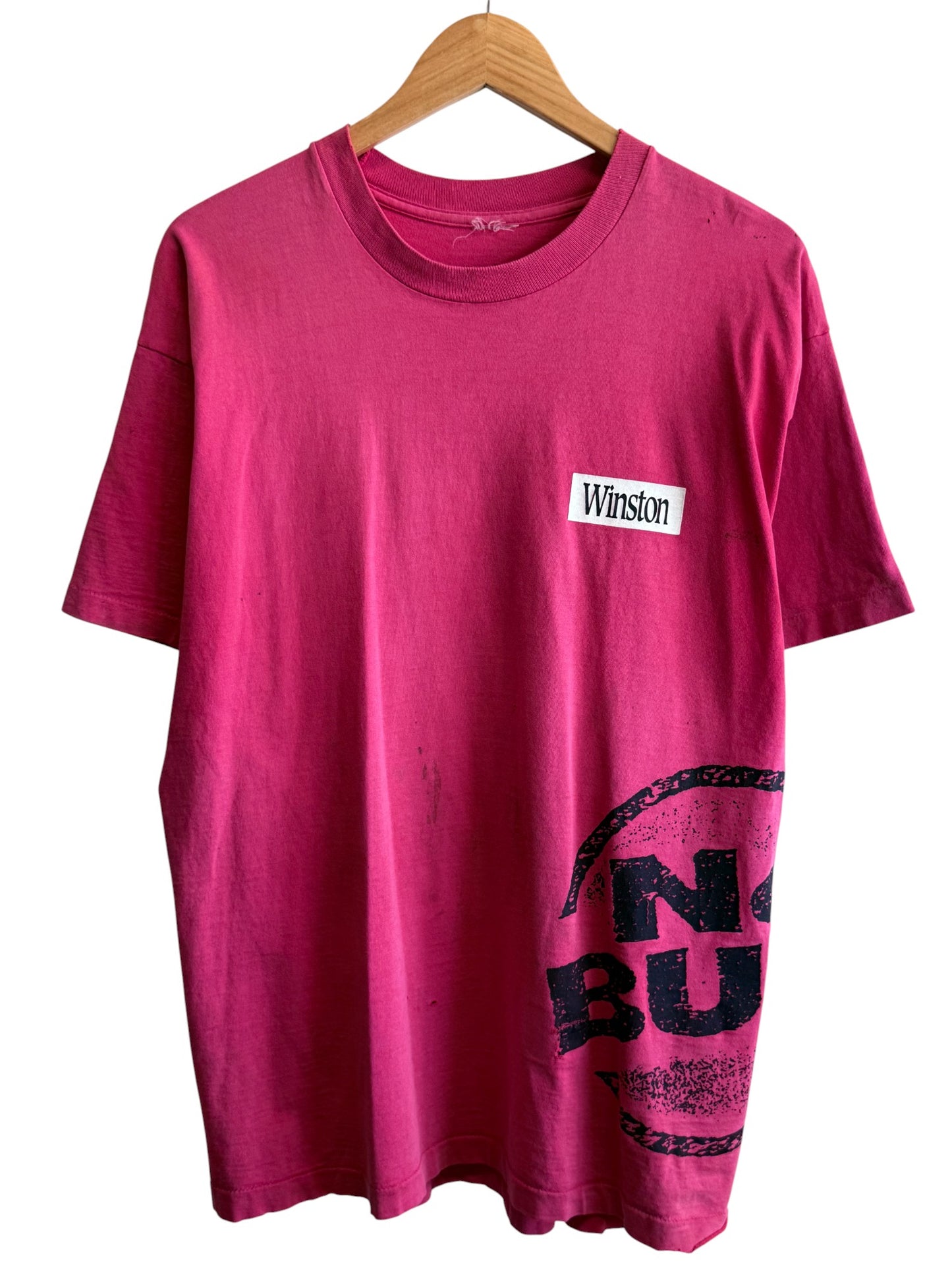 Vintage 90's Winston Cigarettes No Bull Promo Graphic Tee Size Large