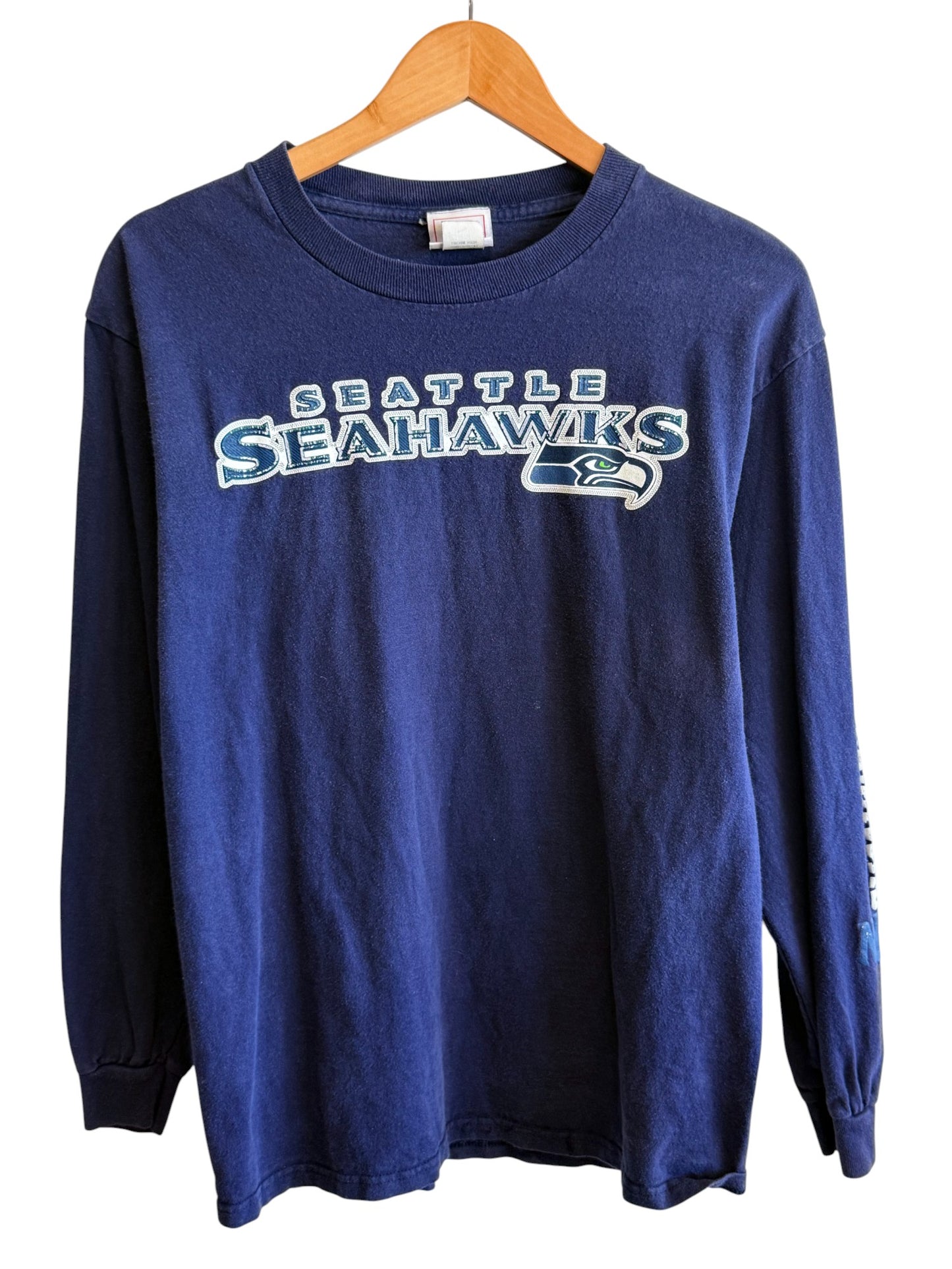 Y2K Seattle Seahawks Long Sleeve NFL Shirt Size Medium