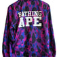 Bape Bathing Ape Purple Camo Coach Jacket Size Large