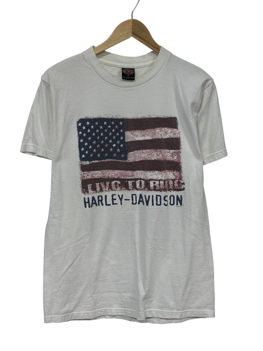 Harley Davidson Laramie Wyoming Biker Graphic Tee Size Medium