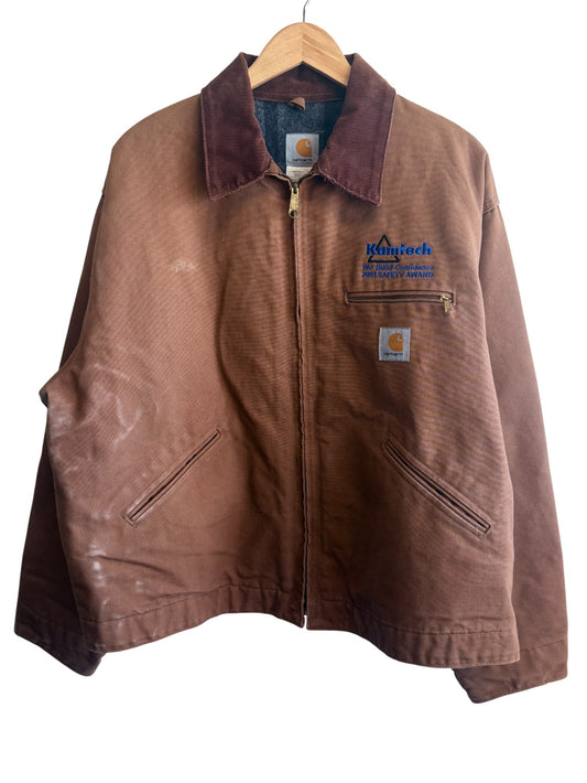 Vintage Carhartt Brown Detroit J01 BRN Jacket Size XL