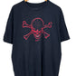 Y2K Nike Skull Cross Bone Swoosh Logo Graphic Tee Size XL