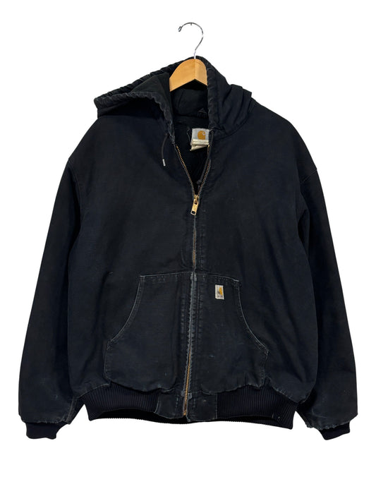 Vintage Carhartt J140 Black Zip Up Work Jacket Size XXL
