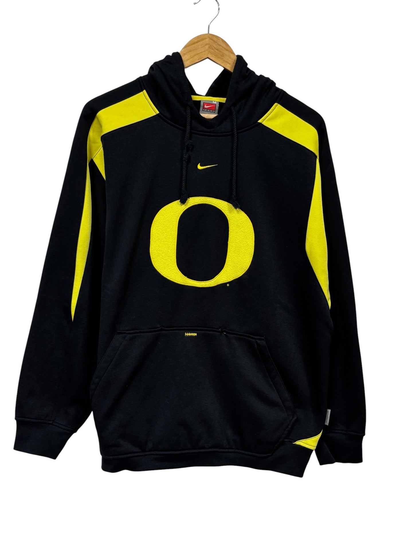Nike Oregon Ducks Center Swoosh Black Hoodie Size Medium
