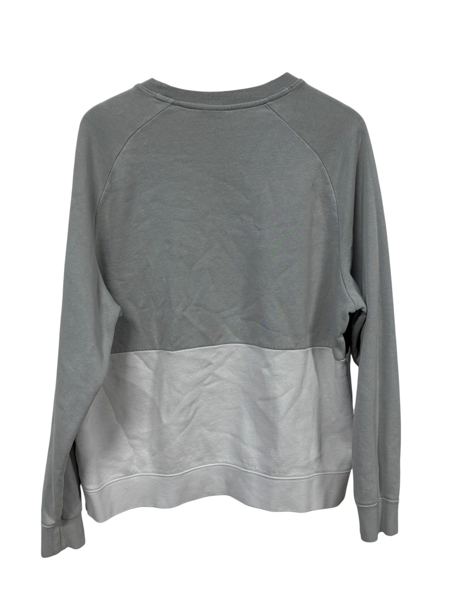 Nike Air Grey Two Tone Swoosh Crewneck Sweater Size Large