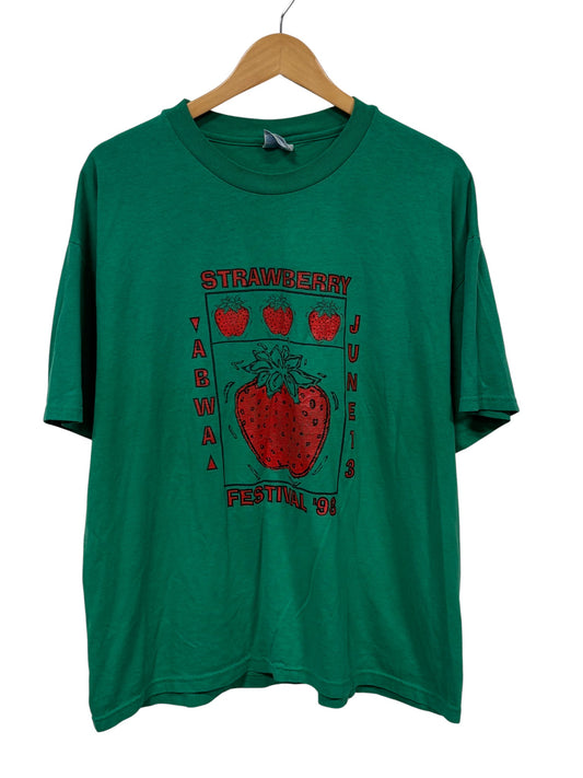 Vintage 1998 Billings Montana Strawberry Festival Graphic Tee Size XL