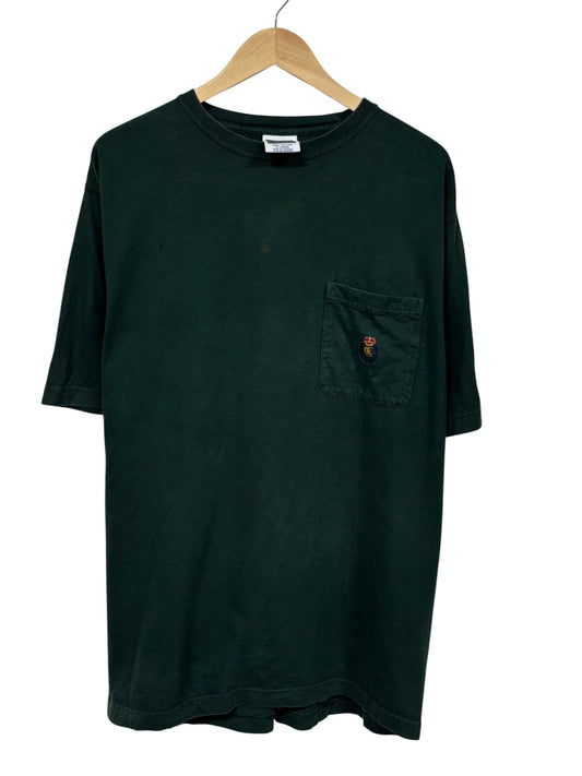 Vintage 90's Chaps Ralph Lauren Crest Logo Pocket Tee Size XL