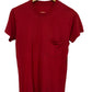 Vintage 90's Red Blank Pocket Tee Size Medium
