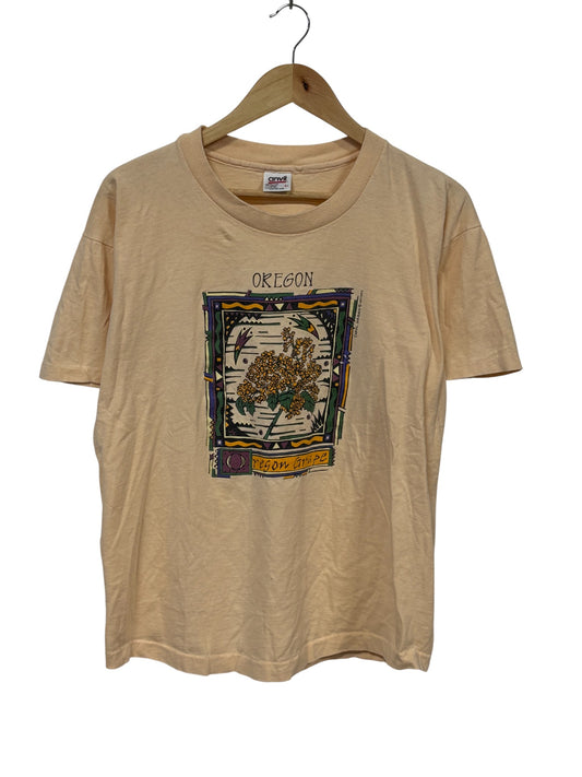 Vintage 90's Oregon Grape Nature Art Graphic Tee Size Large