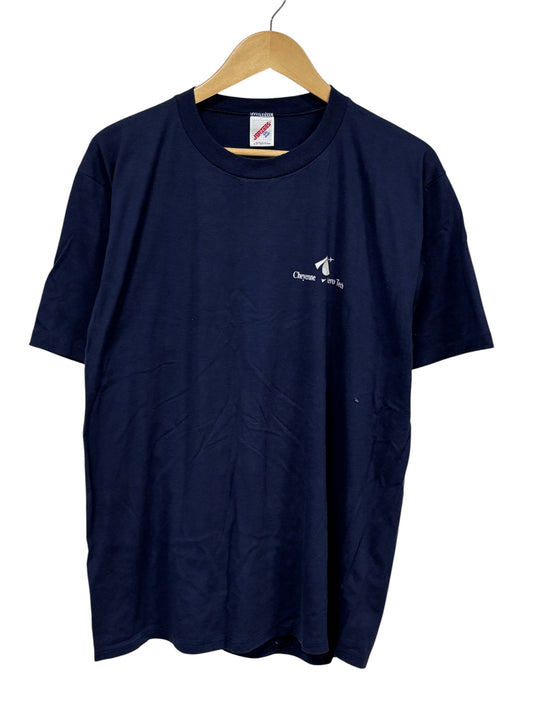 Vintage 90's Cheyenne Aero Tech Airplane Graphic Tee Size XXL