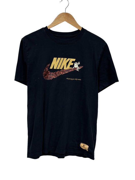 Nike Part of Your Daily Routine Coffee Swoosh Tee Size Large