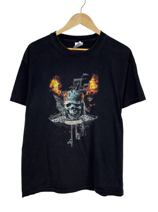 Vintage Y2K Pirates of the Caribbean Sailors Grave Promo Tee Size Large