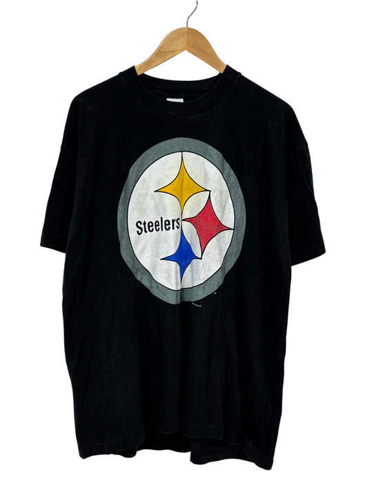 Vintage 90's Salem Sportswear Pittsburgh Steelers Logo Tee Size XL