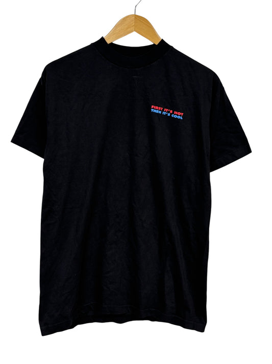 Vintage 90's First It's Hot Then It's Cool After Shock Graphic Tee Size Large