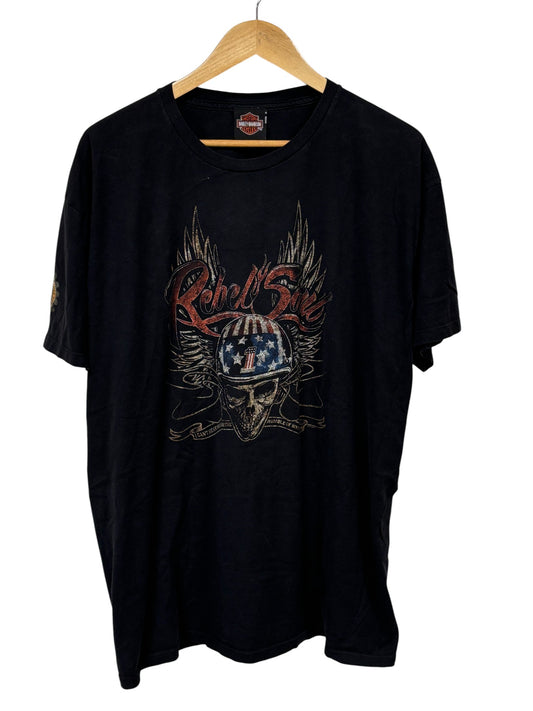 Harley Davidson Rebel Soul Biker Graphic Tee Size XXL