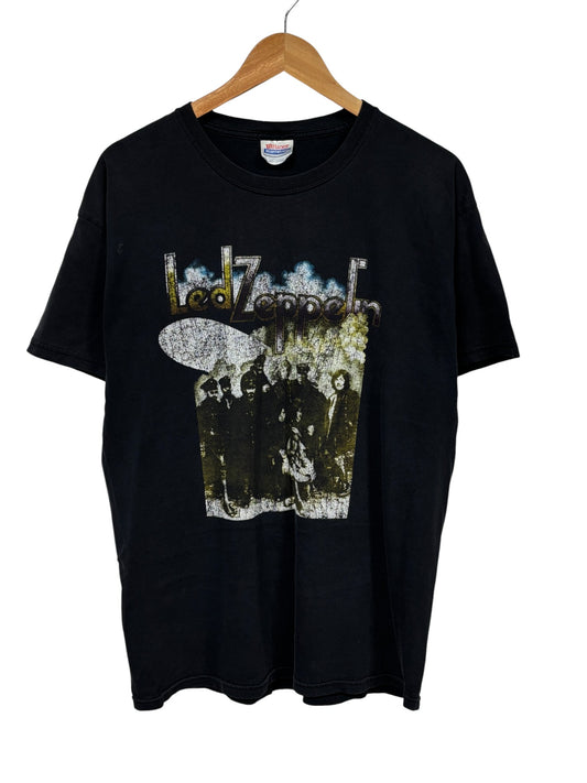 Vintage Y2K Led Zeppelin Rock Band Graphic Tee Size Large