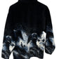 Vintage 90's Grizzly Bear Fishing Black Fleece Zip Up Jacket Size XL
