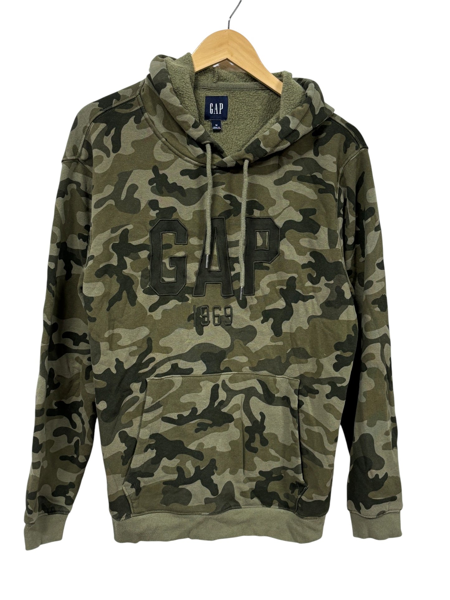 GAP Brand Classic Logo Camo Hoodie Size Medium