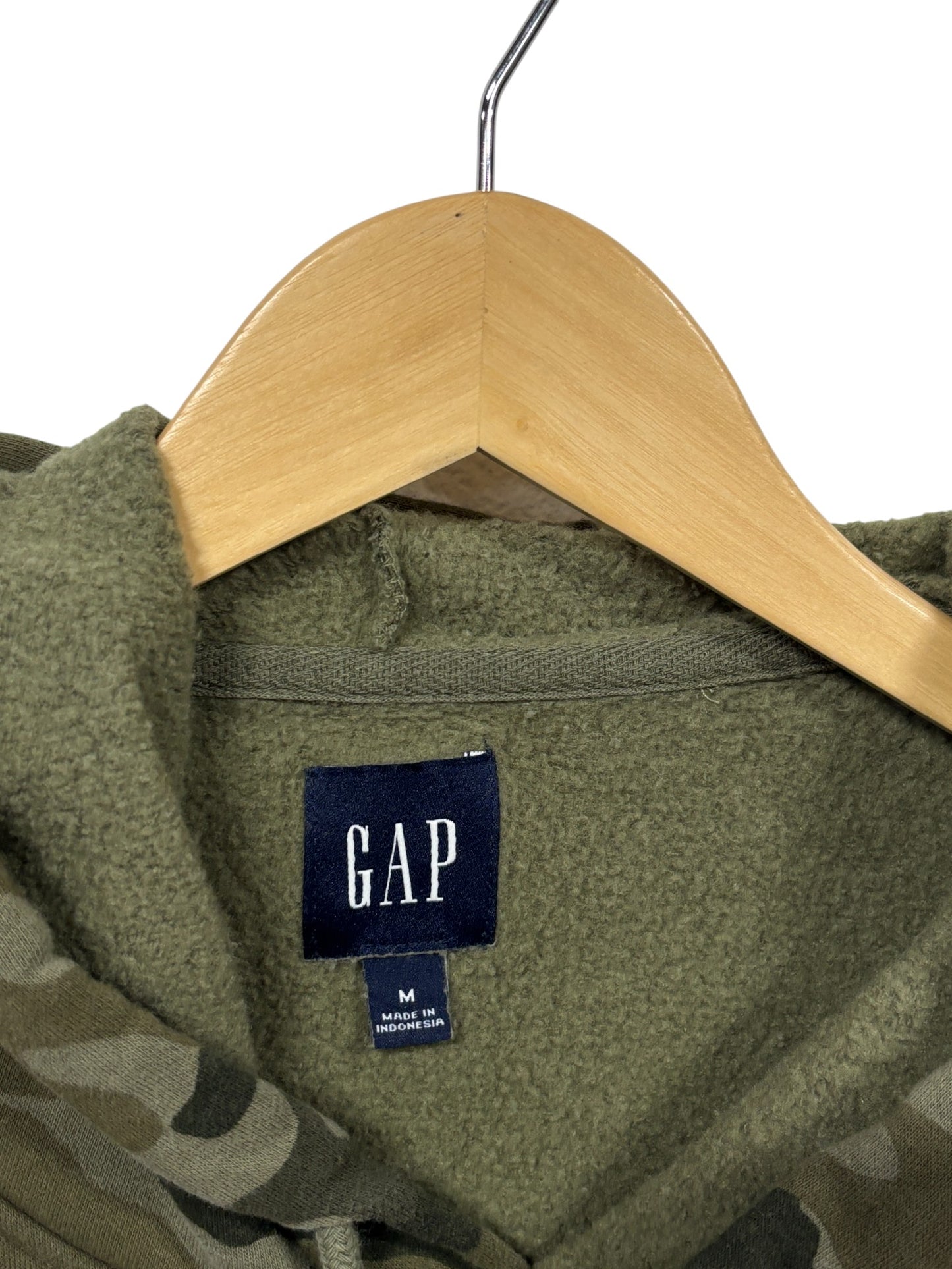 GAP Brand Classic Logo Camo Hoodie Size Medium