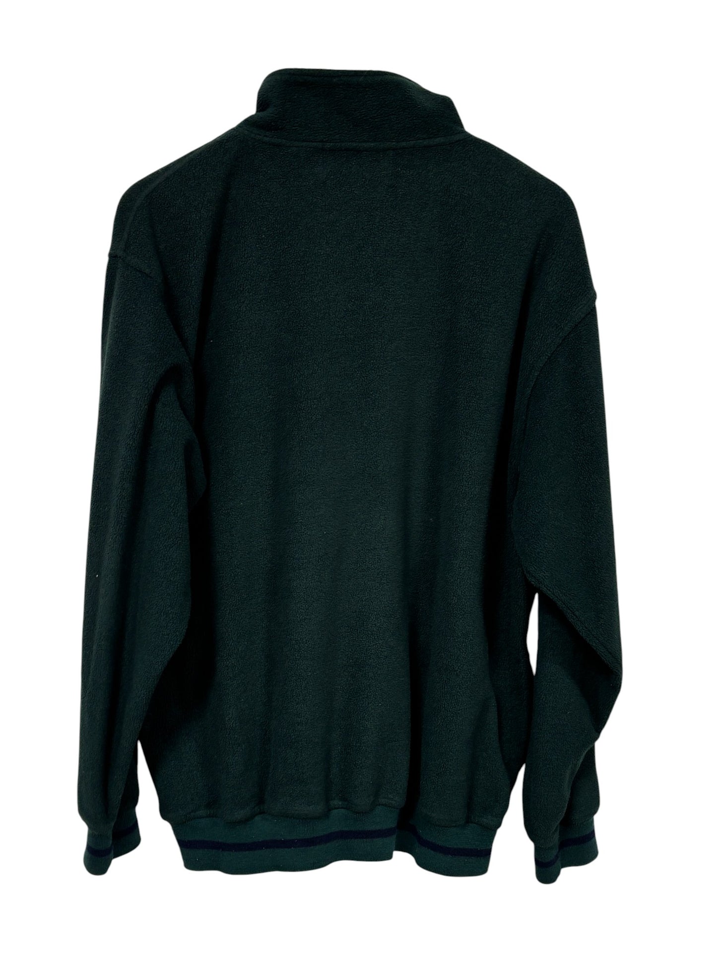 Vintage 90's Briarwood Green Fleece Zip Up Sweater Size Large