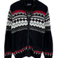 Vintage Chaps Ralph Lauren Full Zip Argyle Print Sweater Size Medium