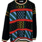 Vintage 90's Abstract Art Knit Sweater Size Large