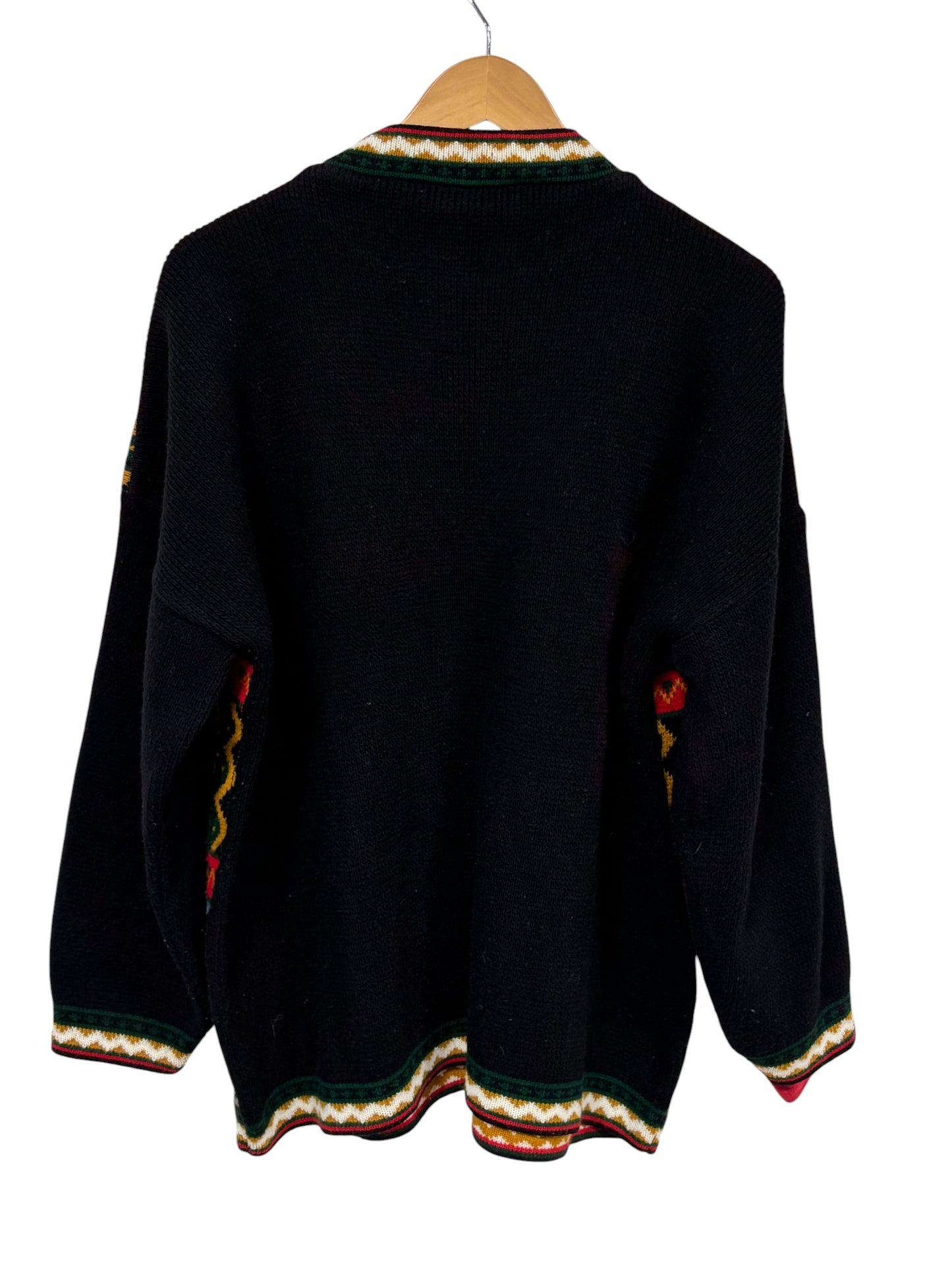 Vintage 90's Abstract Art Knit Sweater Size Large