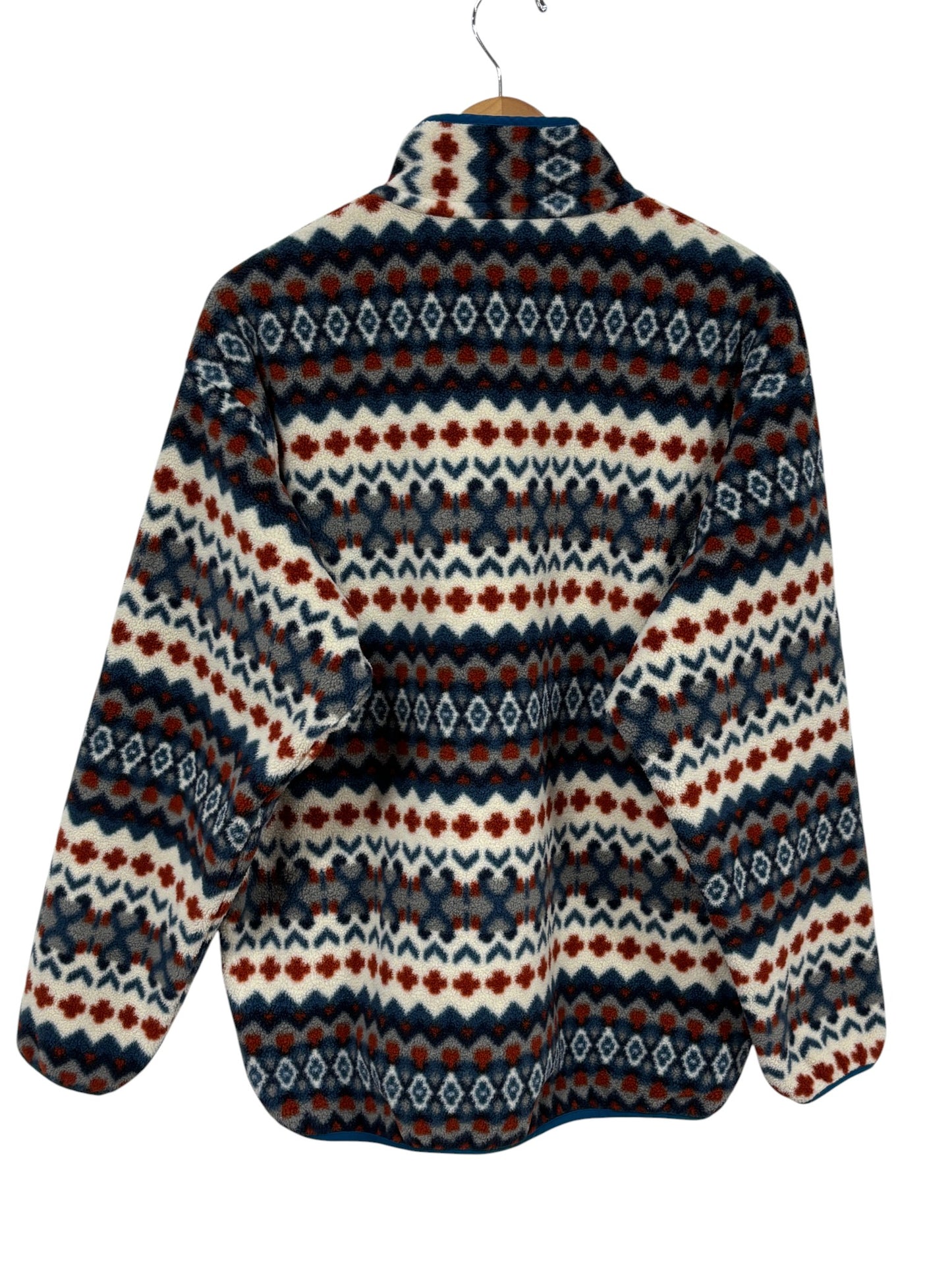 Patagonia Synchilla Snap T Aztec Cliff Print Sweater Size Large